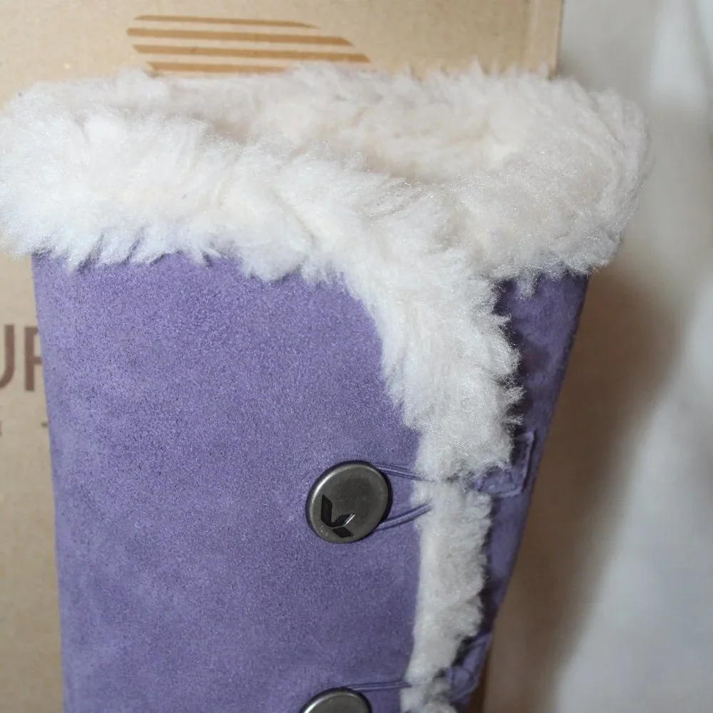 UGG KOOLABURRA GIRL'S‎ TALL SUEDE BUTTON BOOTS